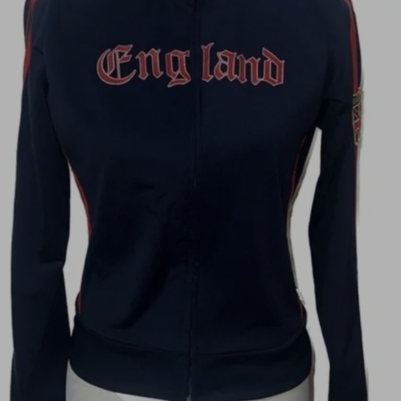 Vitange Y2K Self Esteem London Englad Tracksuit Top Only Zip Up - Picture 8 of 8